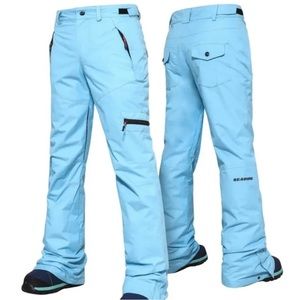SEARIPE Women’s Large Sky Blue Waterproof Snow ski snowboard pants